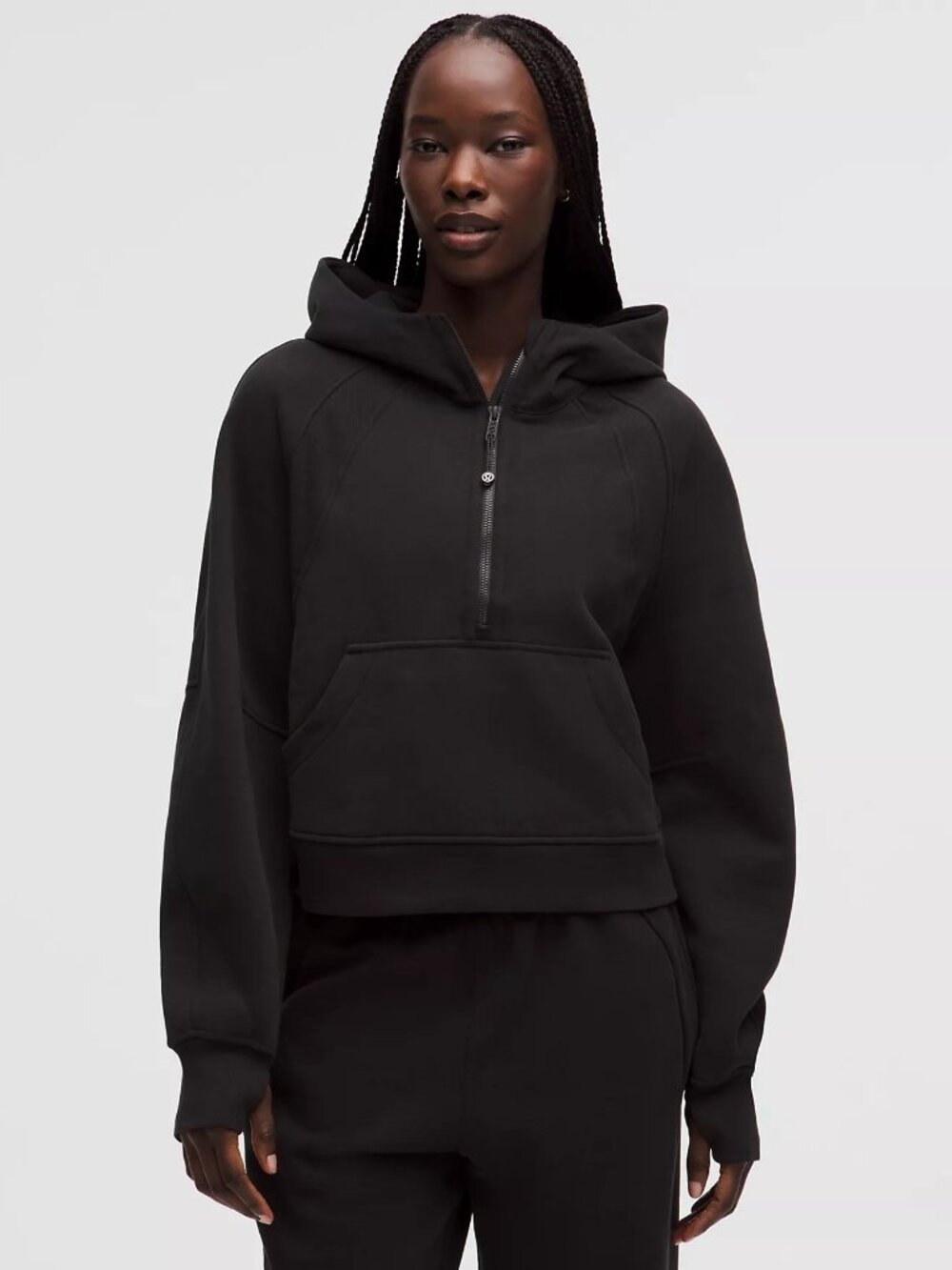 lululemon athletica Scuba Oversized Half-Zip Hoodie in Black Size XS/S